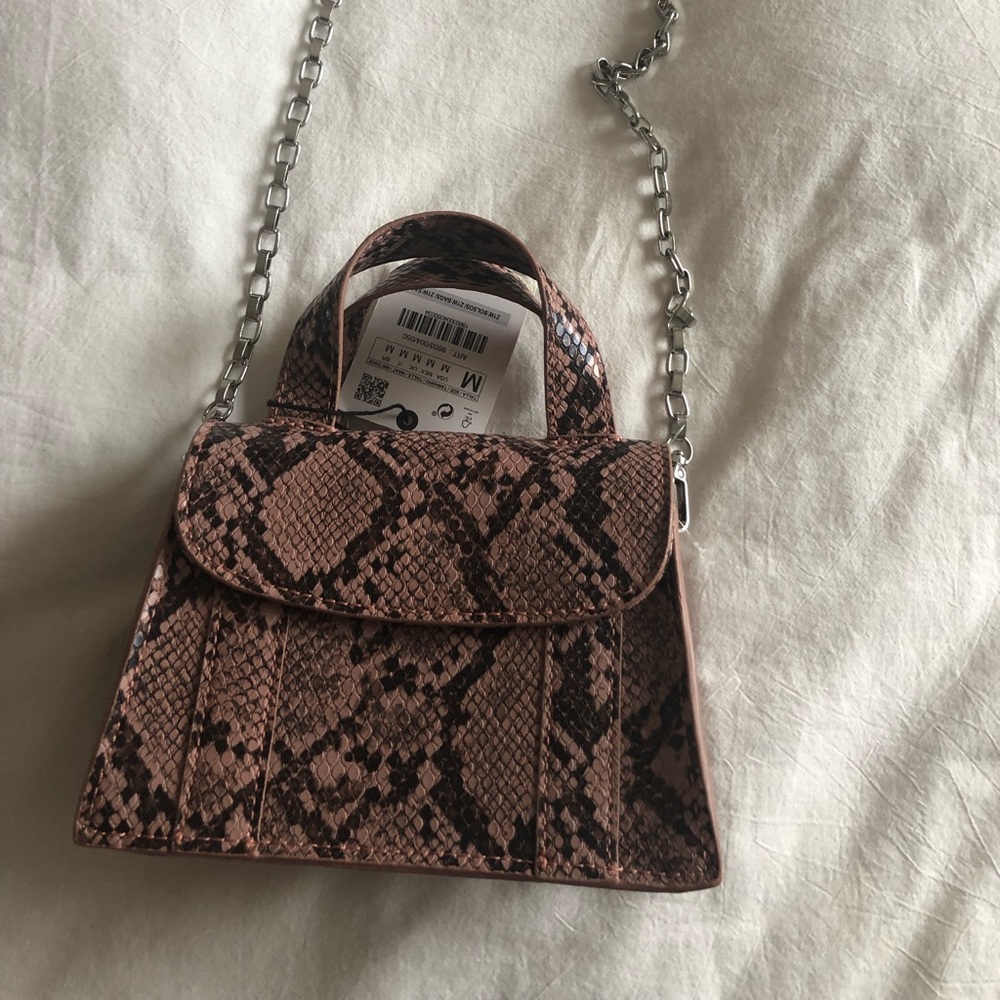Zara, animal print mini bag